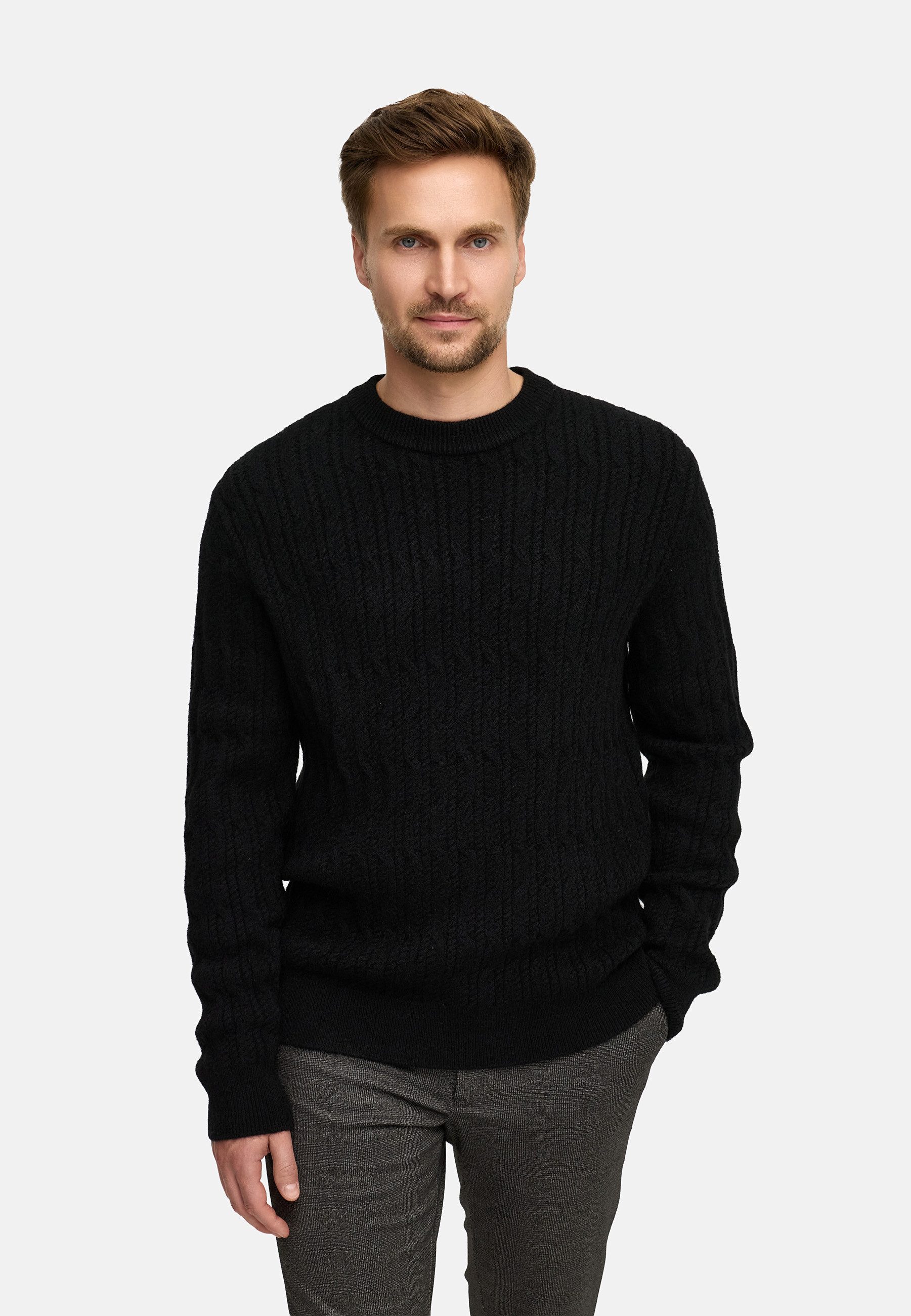 Jeff Strickpullover Herren JFMicah crew Pullover Herrenpullover Rundhalsausschnitt und bequemer Passform