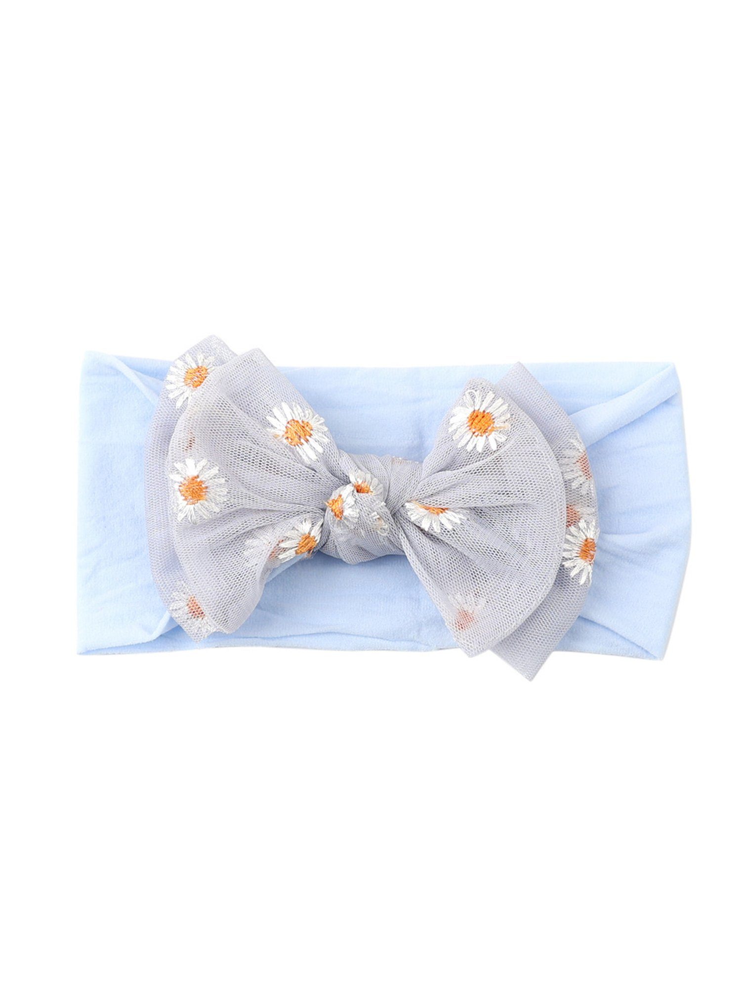 LAPA Haarband Baby Mädchen Stirnband, Gänseblümchen Stirnband, 1-tlg. Blau | Haargummis