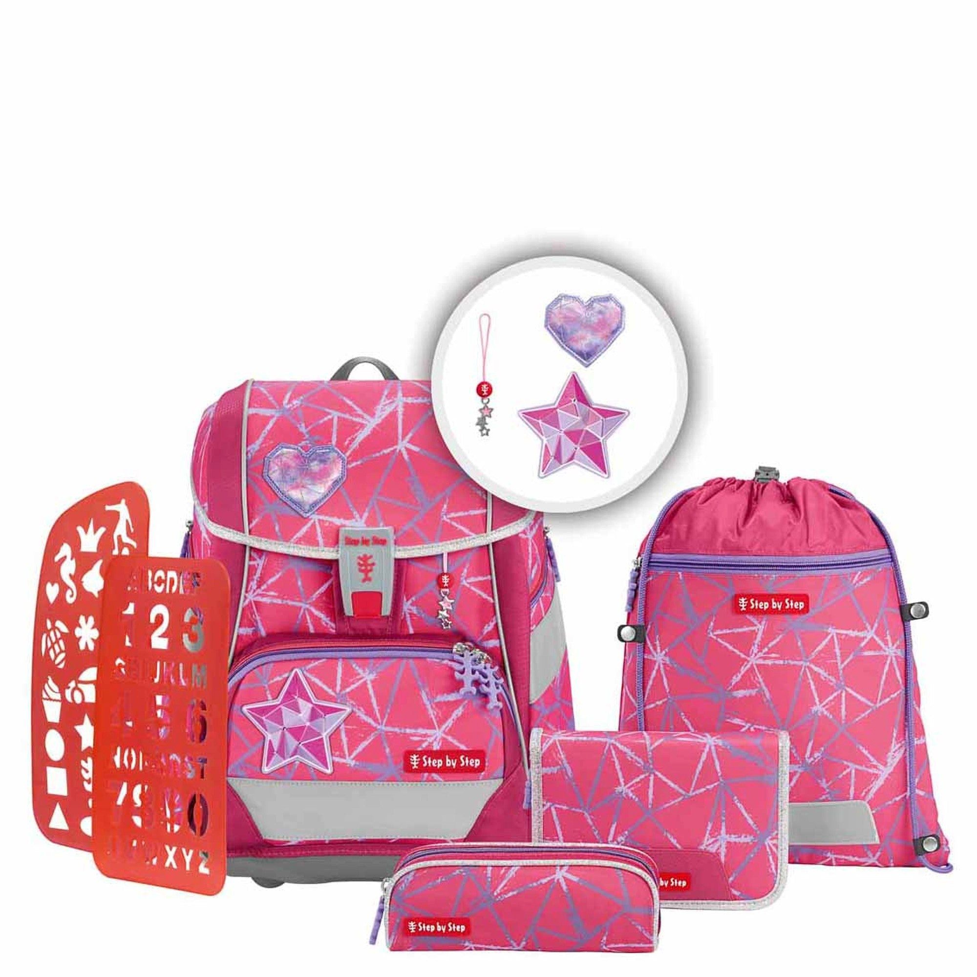 Schulranzen 2in1 Plus - Schulranzen Set 6tlg. (Star Stella)