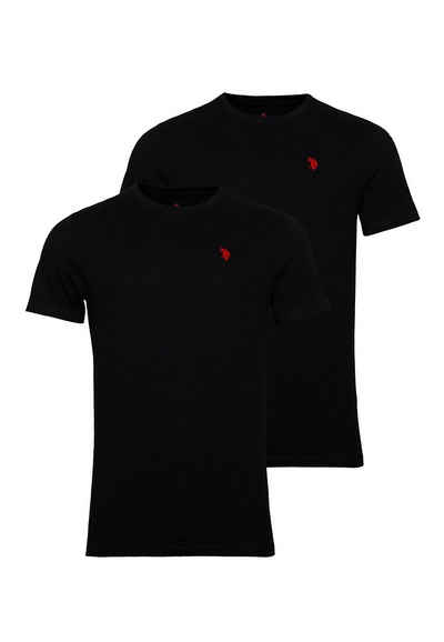 U.S. Polo Assn T-Shirt Shirt 2er Pack T-Shirts Rundhals (1-tlg)