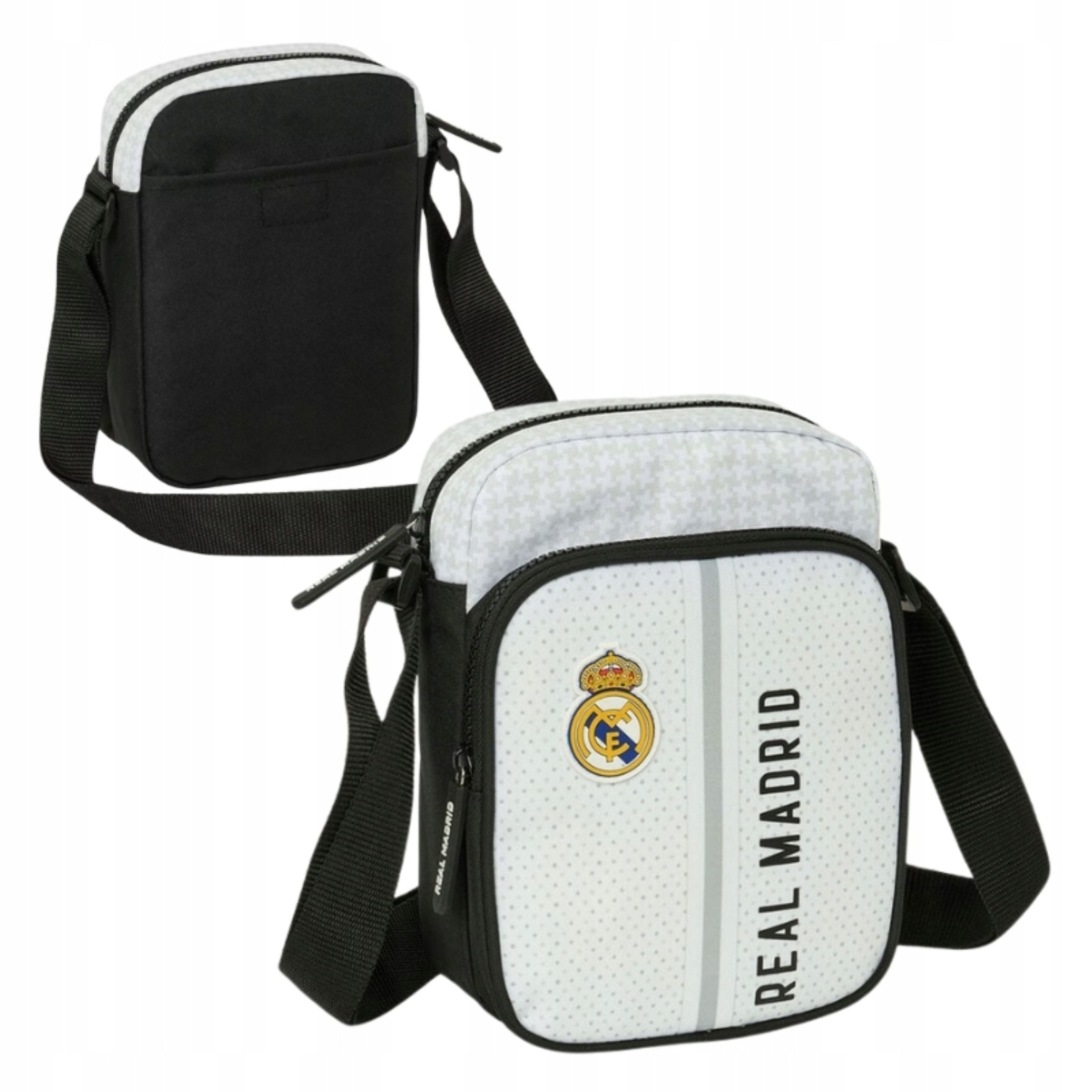Schultertasche Real Madrid Schultertasche Handy Tasche Weiß SAFTA Fans