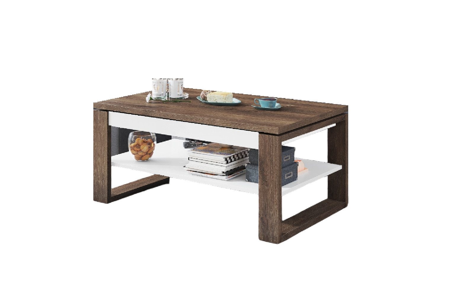 designimpex Couchtisch Design Multifunktionstisch Nuo Arbeitstisch günstig online kaufen
