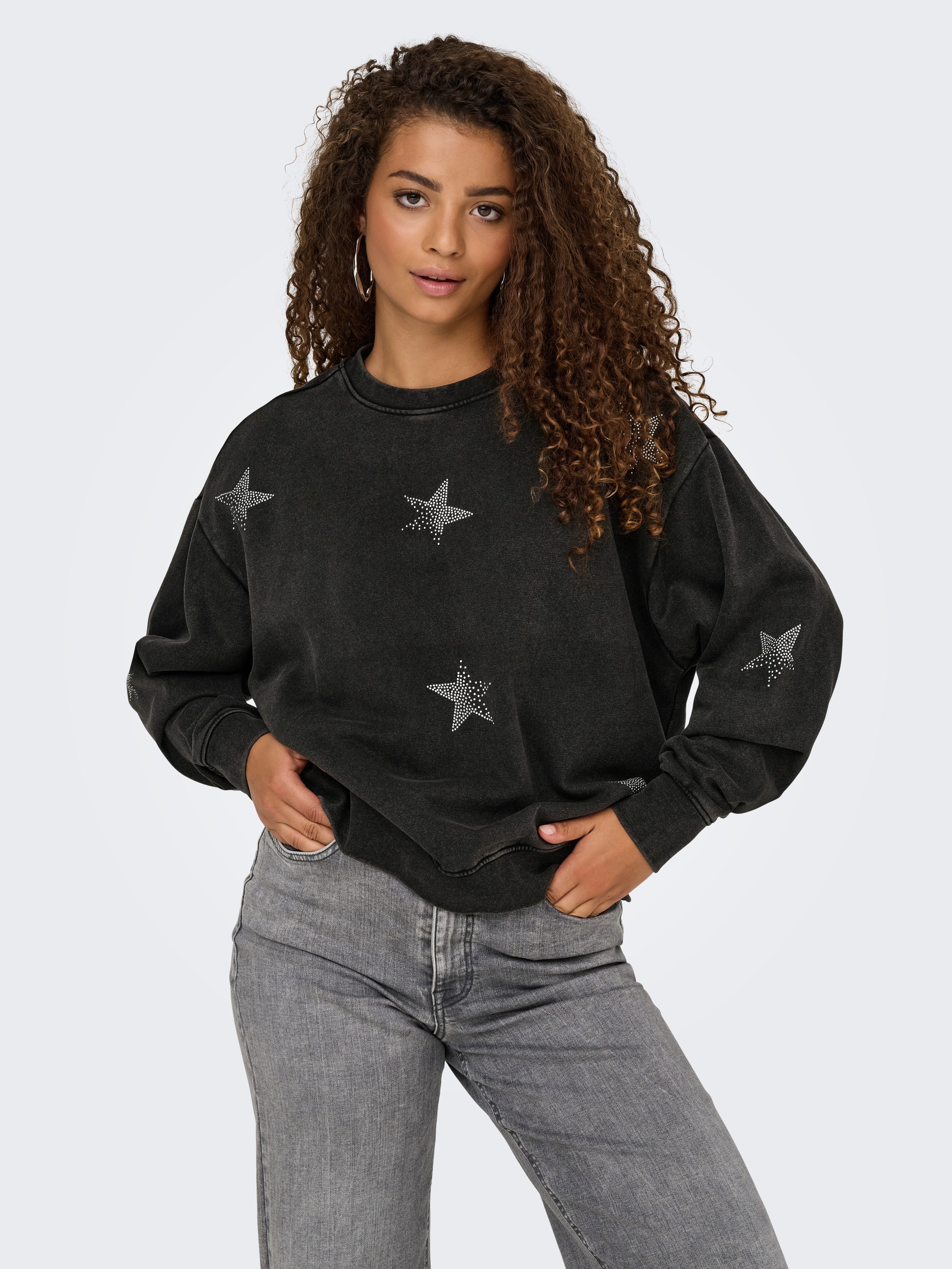 ONLY Sweatshirt ONLINDA L/S O-NECK BOX CC SWT günstig online kaufen