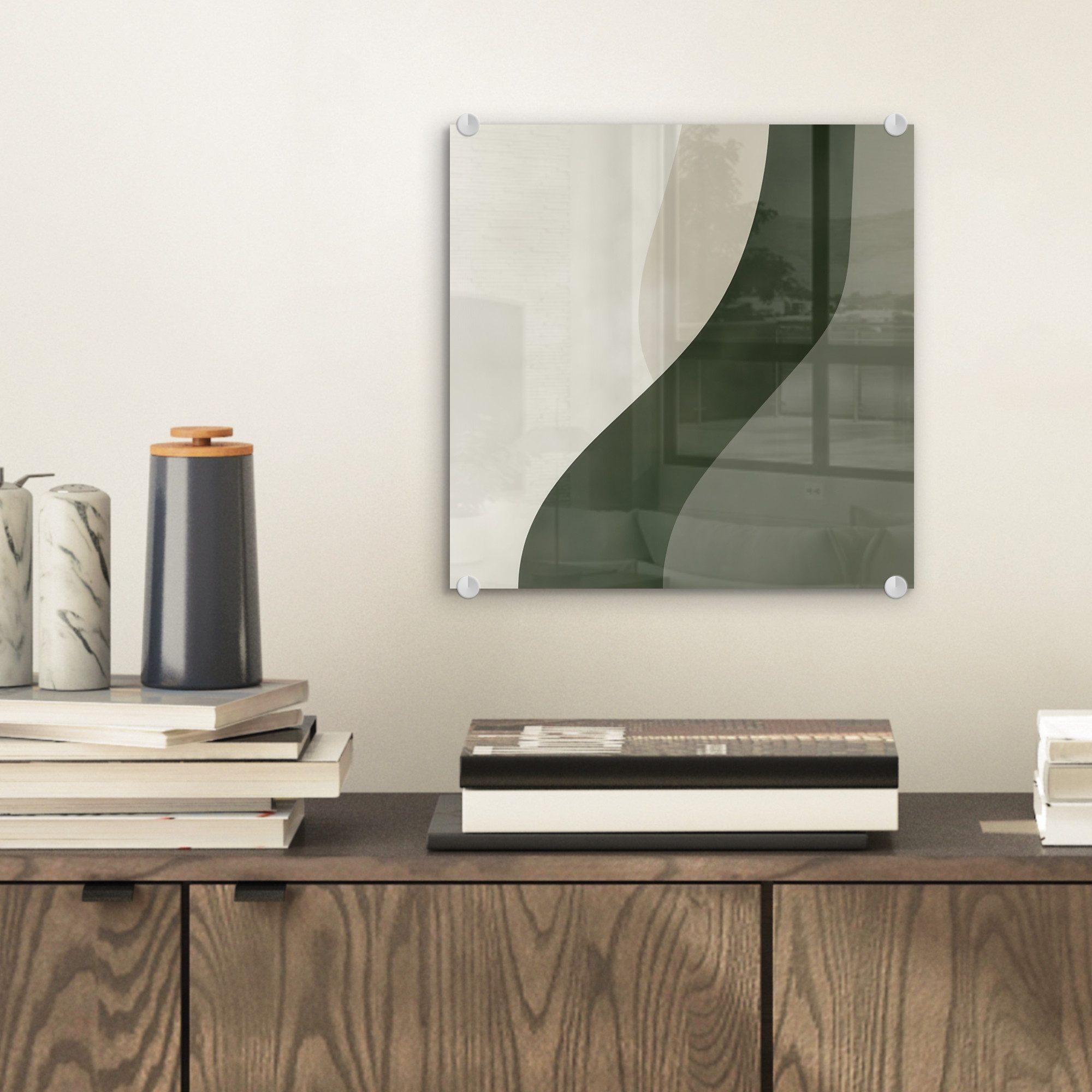 MuchoWow Acrylglasbild Japandi - Grün - günstig online kaufen