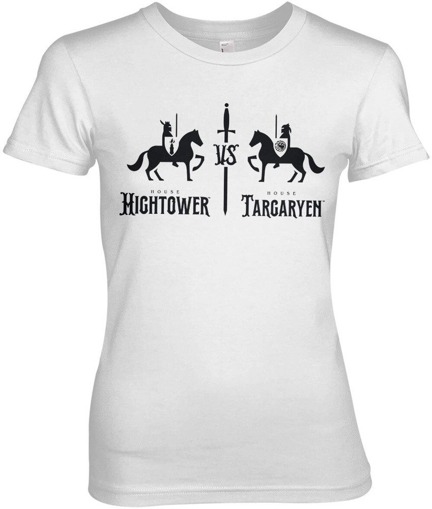 House Of The Dragon T-Shirt Hightower Vs Targaryen Girly Tee