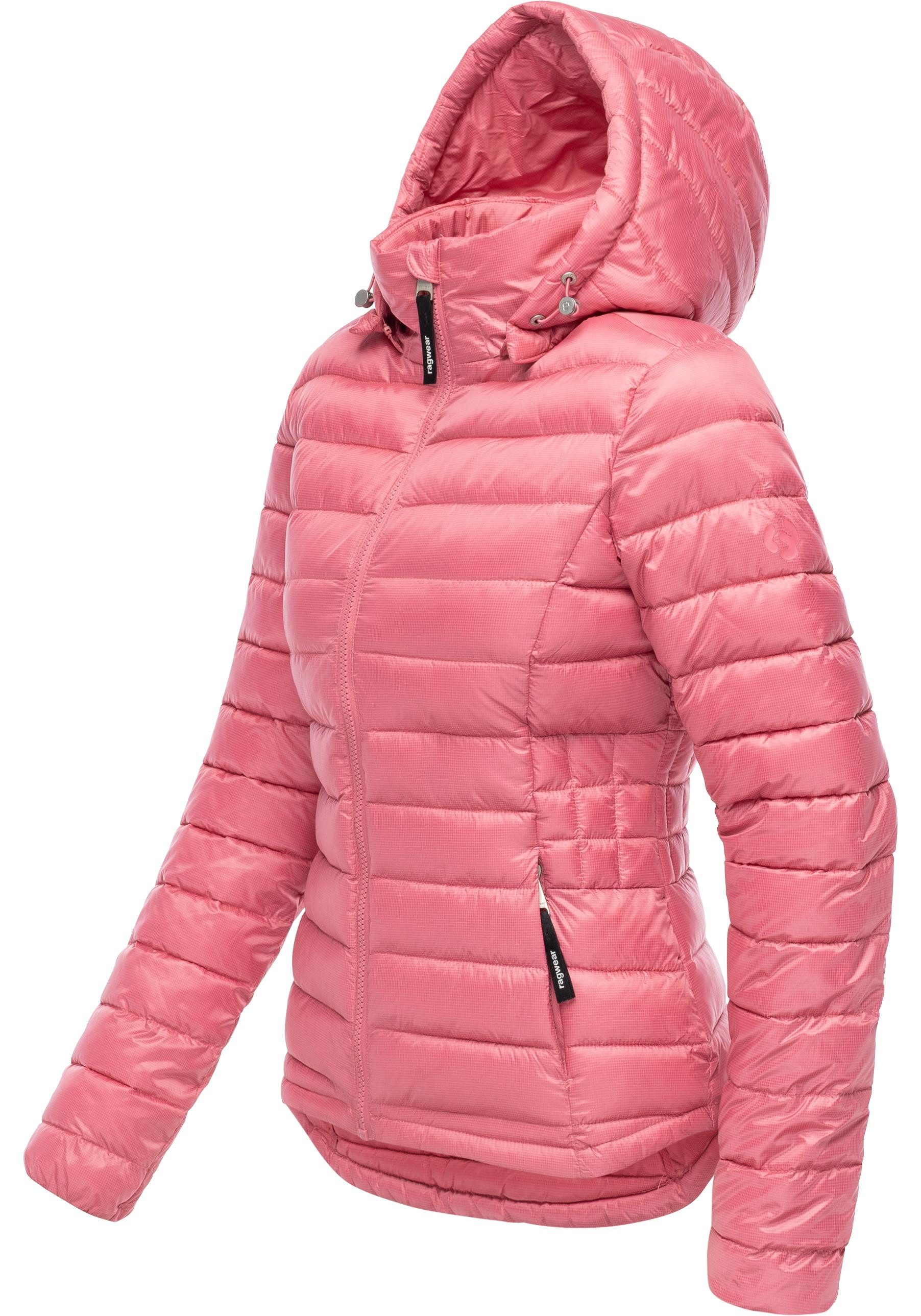 Ragwear Steppjacke Bobie leichte, gesteppte Damen Jacke mit abnehmbare Kapuze