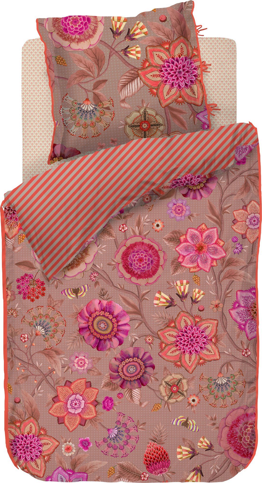PiP Studio Bettwäsche Wendebettwäsche "Viva La Vida", Perkal, 2 teilig, Blumen