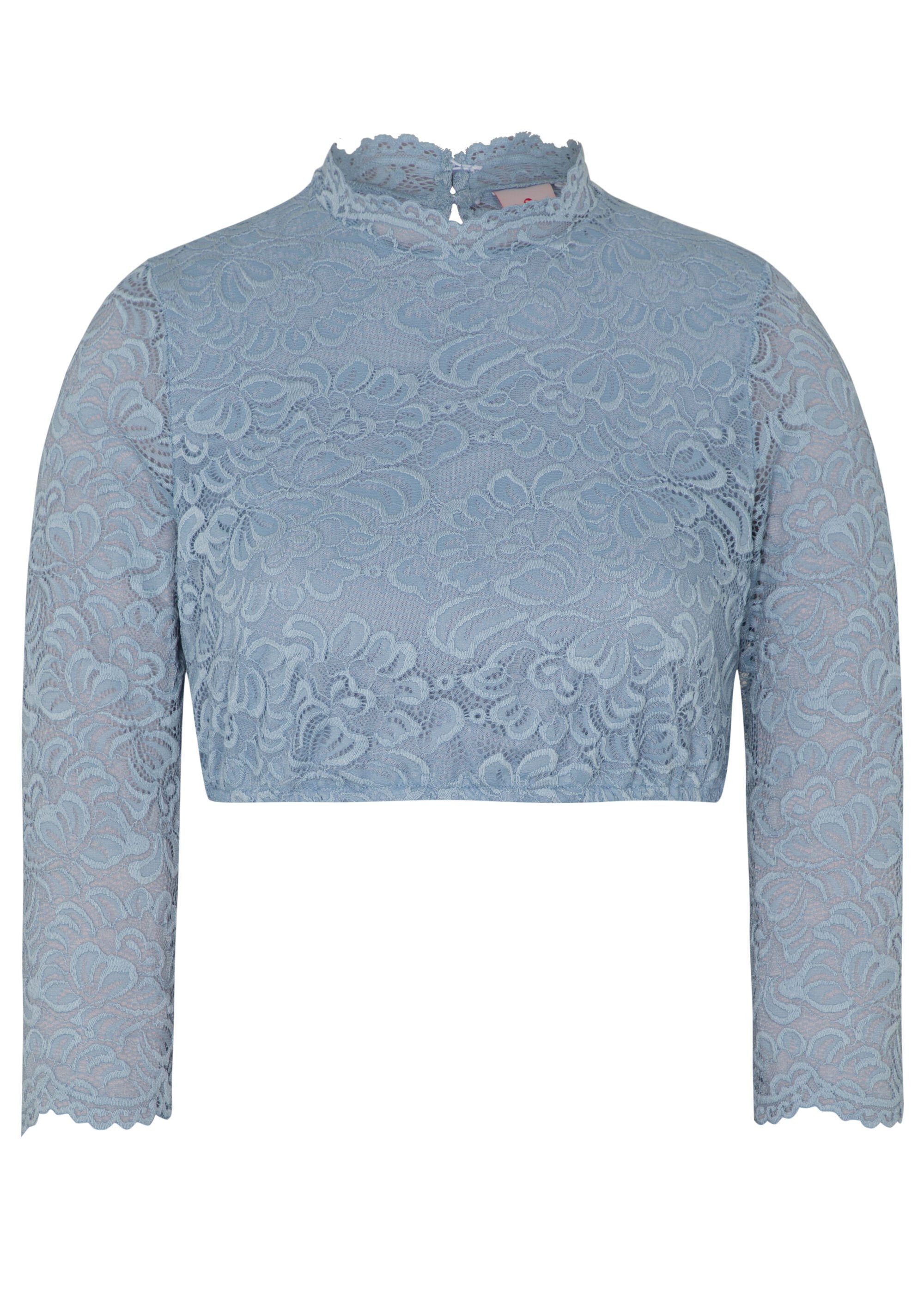 Spieth & Wensky Dirndlbluse Amsterdam (1-tlg) mit floralen Spitzenmuster günstig online kaufen