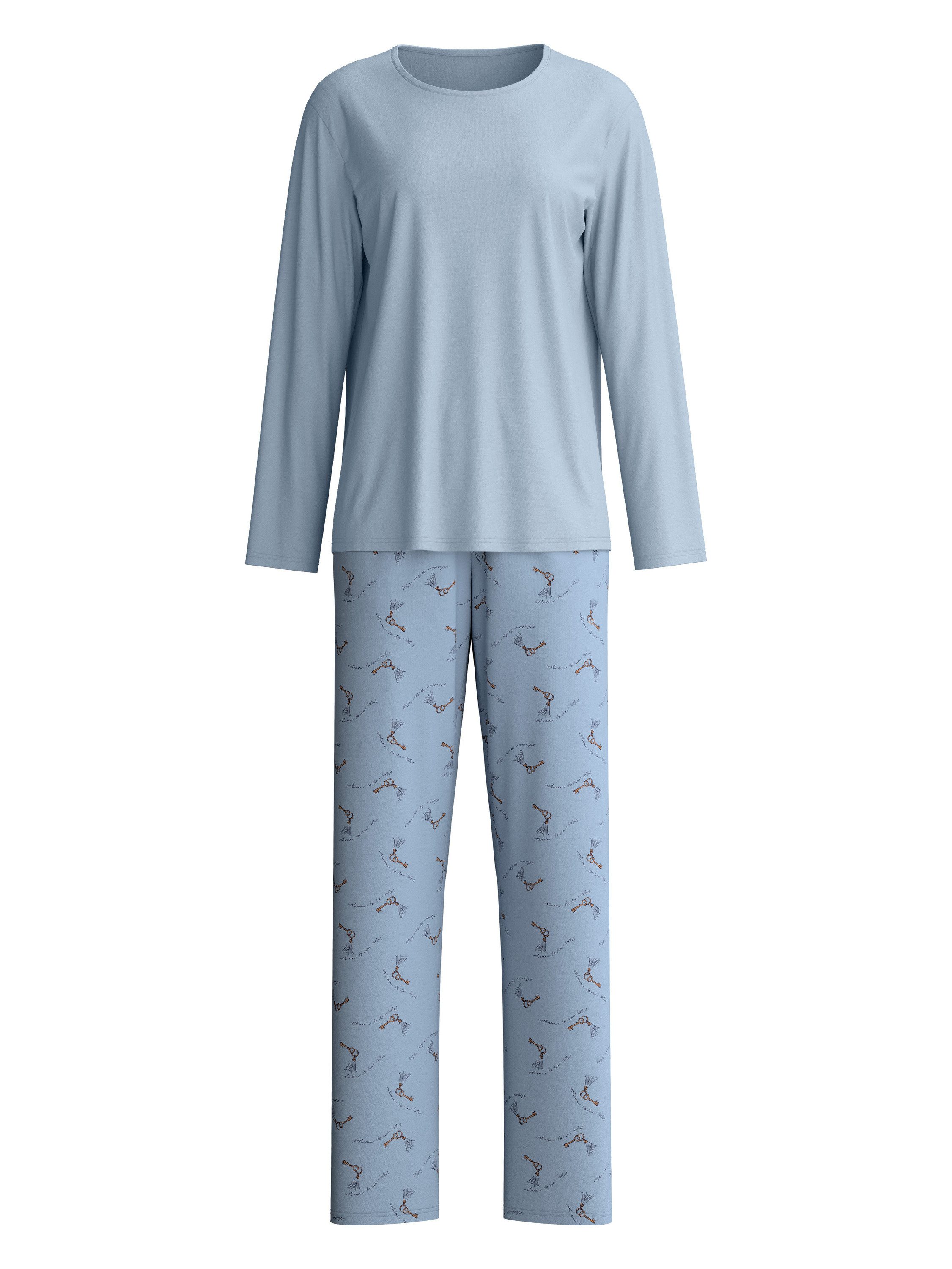 CALIDA Pyjama Hotel Nights Damen (2 tlg) lang, weich, komfortabel