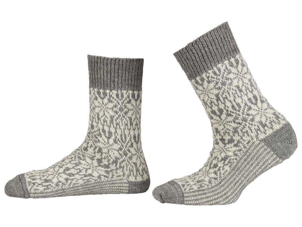Hirsch Natur Socken Hirsch Natur Unisex-Wollsocken 'Norweger Sternenmu