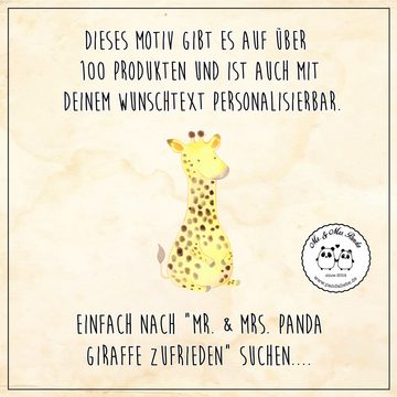 Mr. & Mrs. Panda Fahrradklingel Giraffe Zufrieden - Weiß - Geschenk, Mountainbike, Lenker, Fahrrad, A, (1-tlg) Charmantes Design
