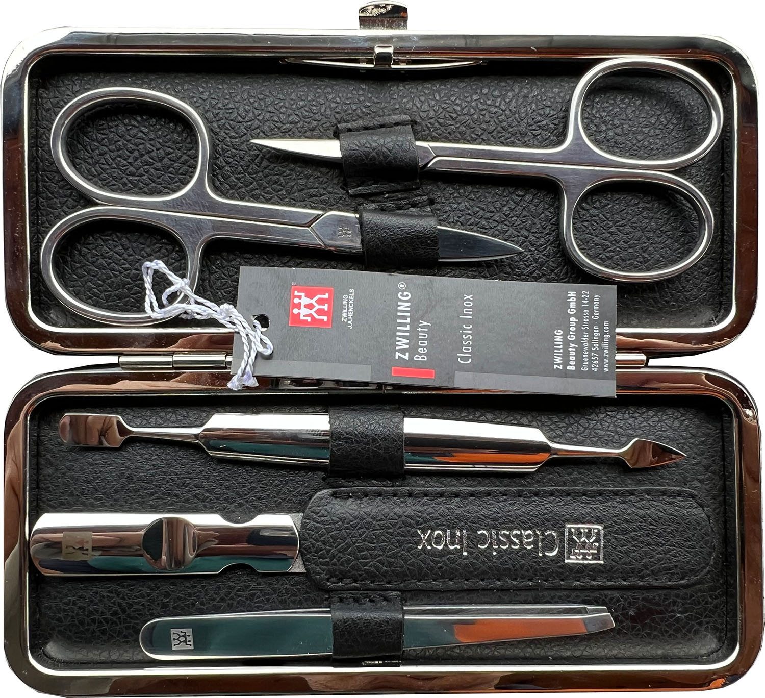 Zwilling Maniküre-Pediküre-Set Zwilling Rahmen-Etui 5tlg. Classic Manicure Etui Maniküreset, 5-tlg.