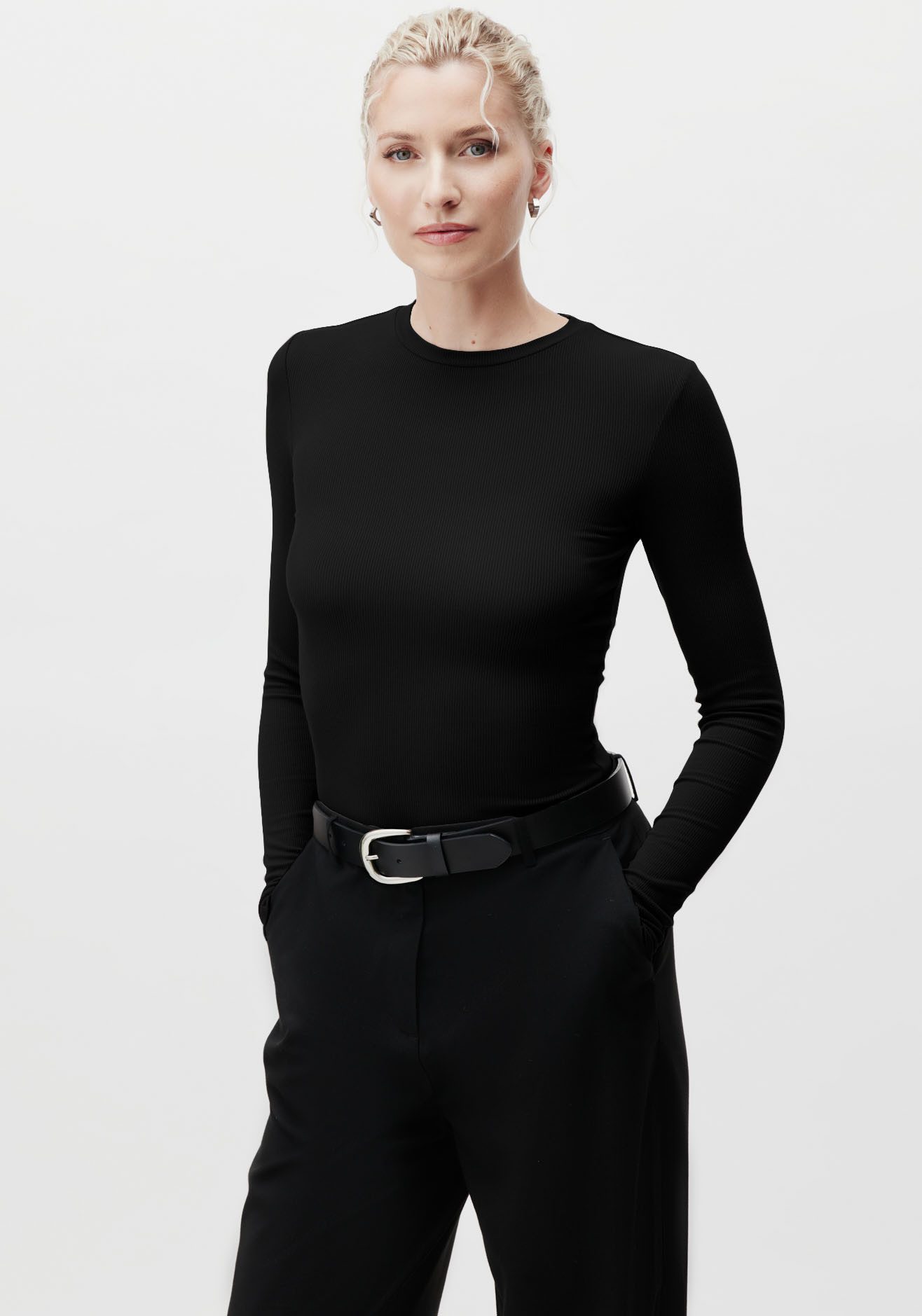 LeGer Longsleeve Cinzia, LeGer by Lena Gercke Rundhals, schmale Passform
