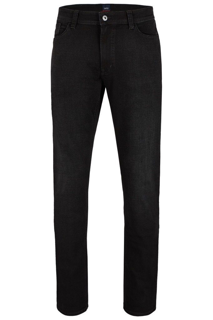 black Straight-Jeans Hattric