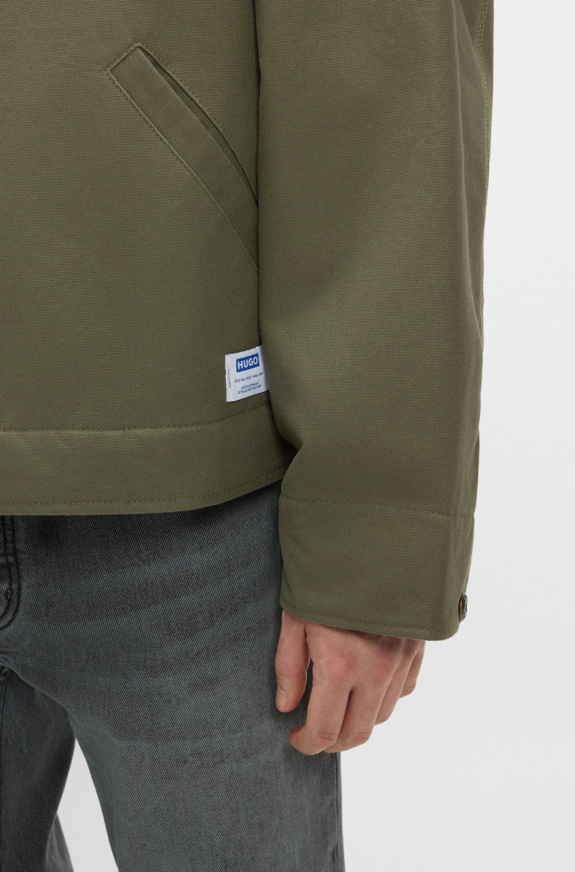 HUGO Canvasjacke Blake leicht wattiert, regular fit Overshirt Übergangsjacke Kurzjacke Bomber