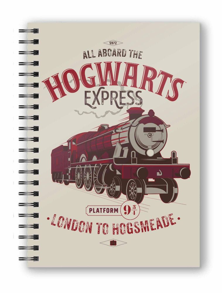 SD Toys Notizbuch Harry Potter Notizbuch mit 3D-Effekt All Aboard the Hogwarts Express
