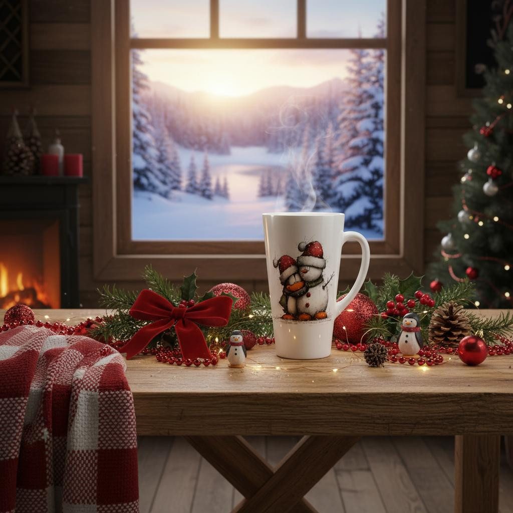 Alltagszauber Latte-Macchiato-Tasse Jumbo-Tasse FREUNDSCHAFT ~ FRIENDSHIP, 1-tlg., Keramik, extra groß, für ca. 500ml Inhalt