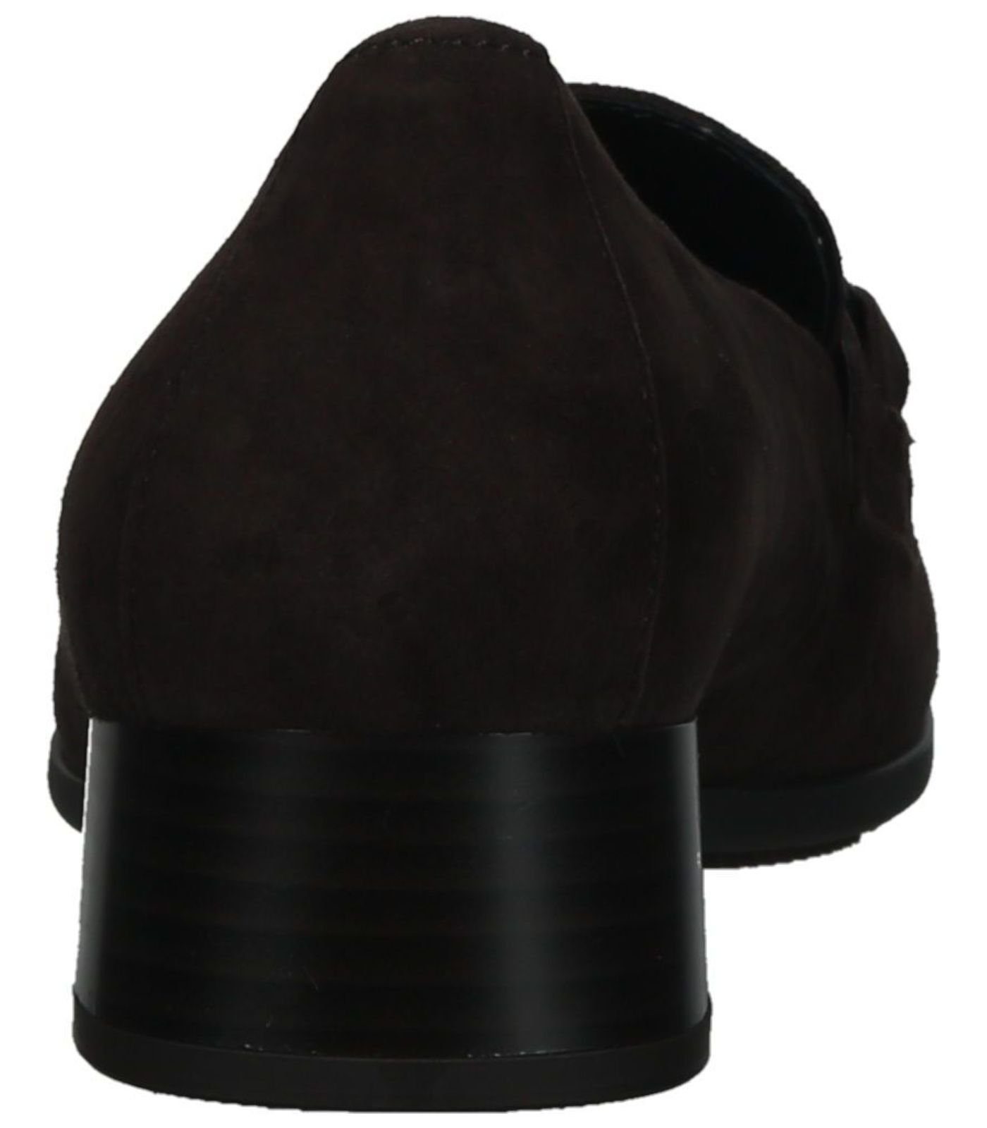 Braun Slipper Slipper Leder/Textil / 18) (chocolate Gabor