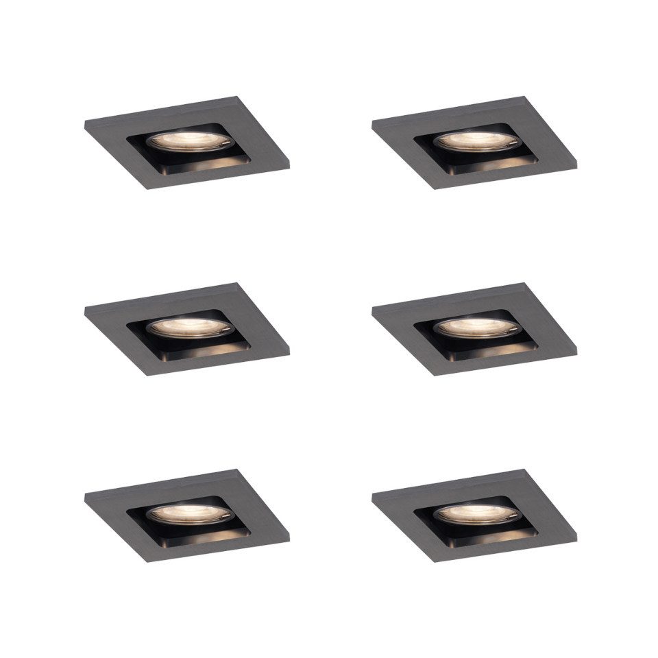 Qazqa LED Einbaustrahler 108380, ohne Leuchtmittel, Warmweiß