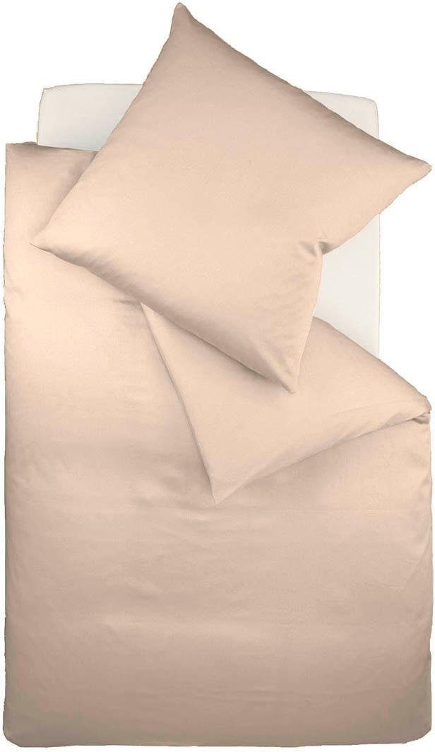 fleuresse Bettwäsche Colours in 135x200, 155x220 oder 200x200 cm, Mako-Satin, 2 teilig, Bettwäsche aus 100% Baumwolle, uni, mit Reißverschluss