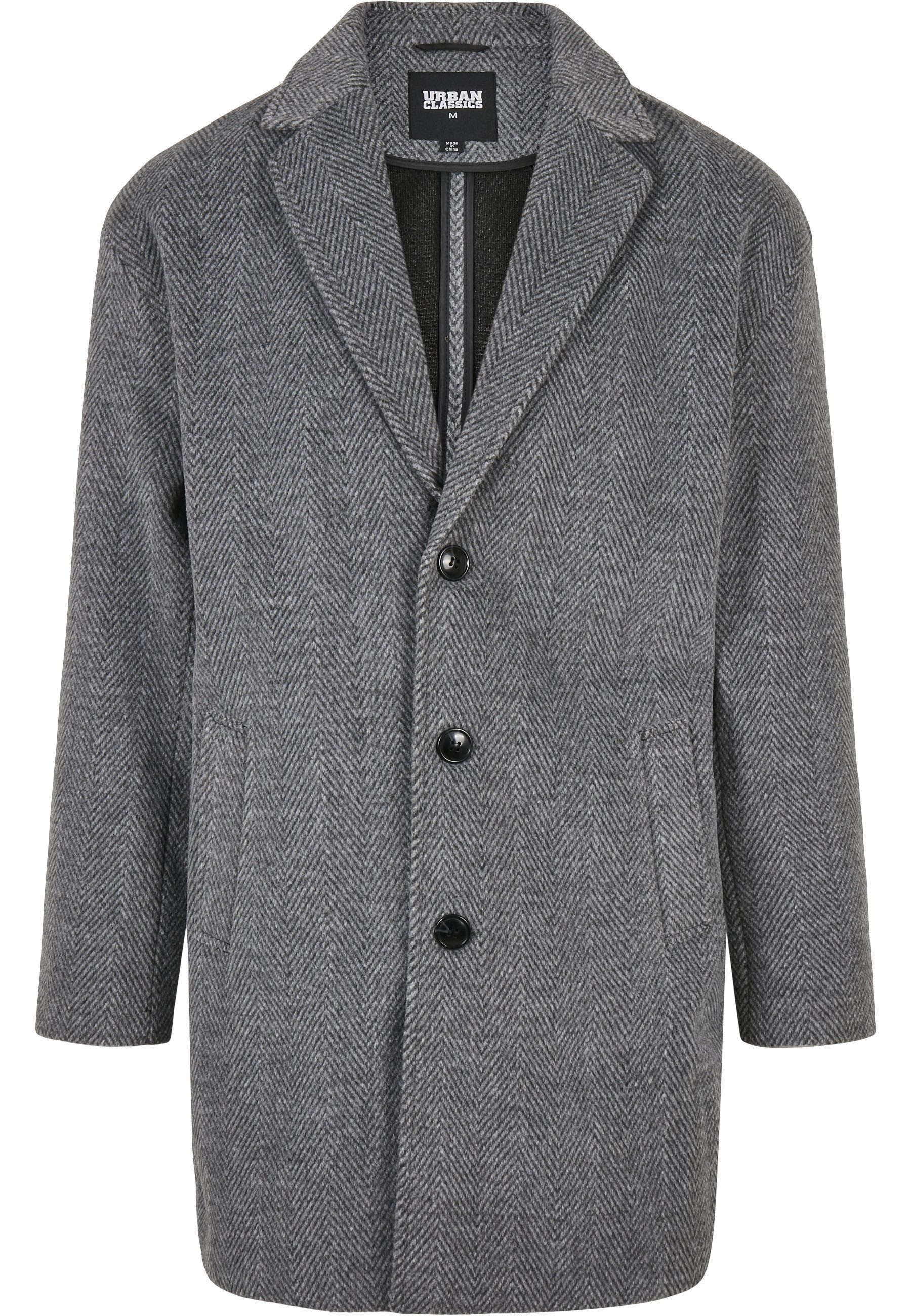 URBAN CLASSICS Cabanjacke Urban Classics Herren Classic Herringbone Coat (1-St)
