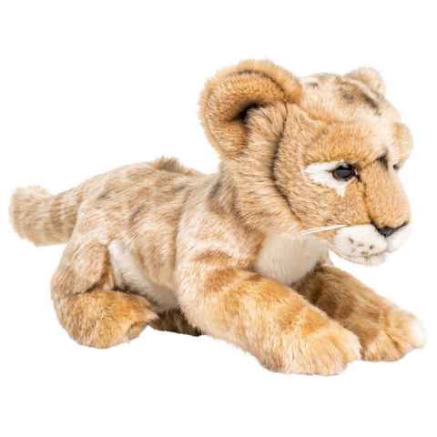 Uni-Toys Kuscheltier Löwenbaby - 22 cm oder 31 cm (Länge) - Plüsch-Löwe - Plüschtier, zu 100 % recyceltes Füllmaterial