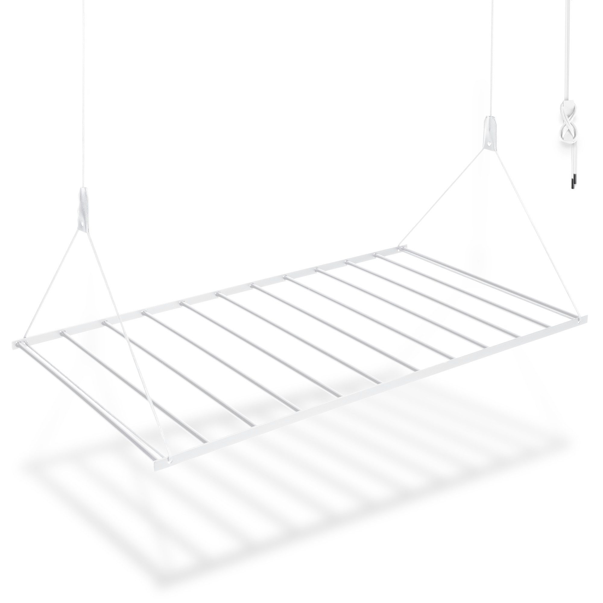Natural Goods Berlin Deckenwäschetrockner SWING, Metall, rostfreier, pulverbeschichteter Wäscheständer, Innen & Außen