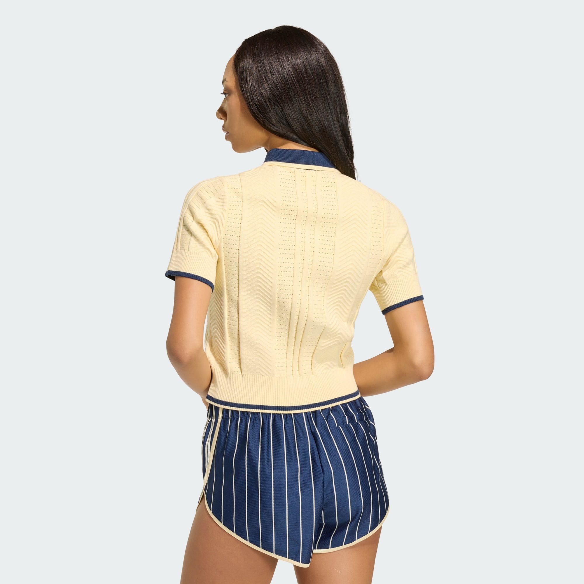 adidas Originals Poloshirt CALI POLOSHIRT, ZOPFMUSTER (1-tlg)