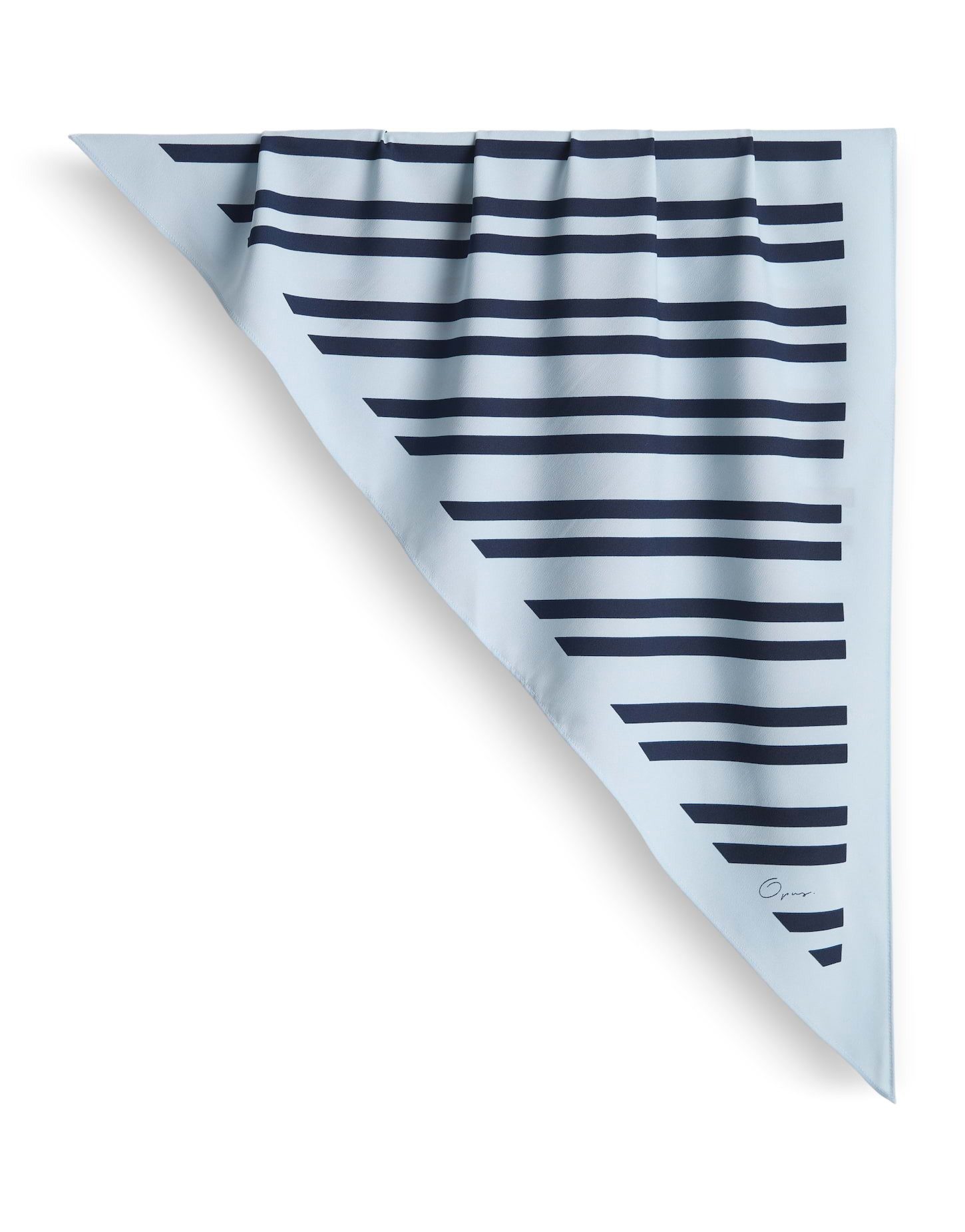 OPUS Halstuch Arieli scarf gestreift mit zarter Kreppstruktur, fließender Fall, leichter Stoff, quadratisch