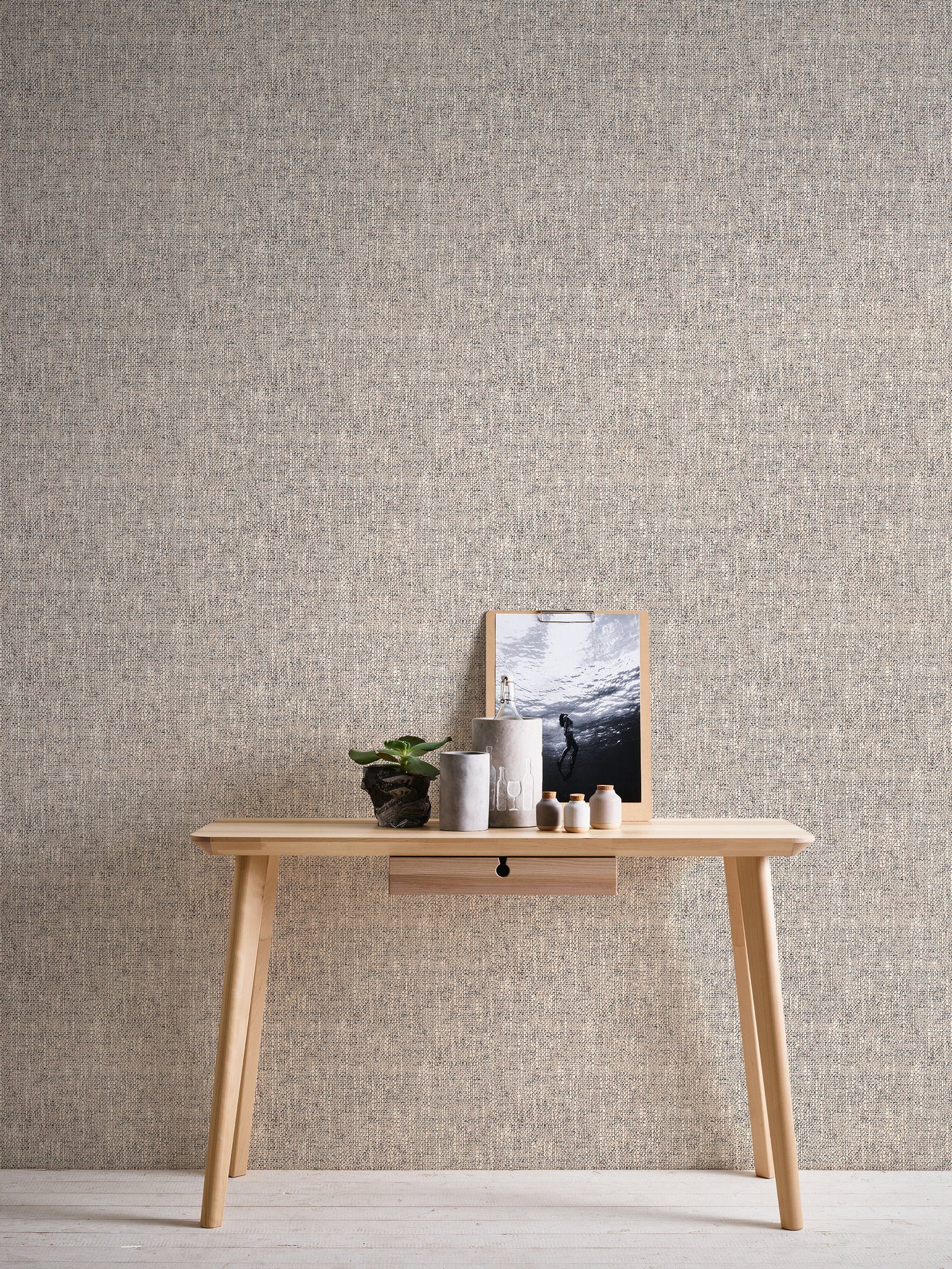 A.S. Création Vliestapete Attractive 2 Tapete mit grober Struktur, strukturiert, gemustert, matt, neutral, (1 St), Strukturtapete Strukturtapete einfarbig strukturiert modern Design