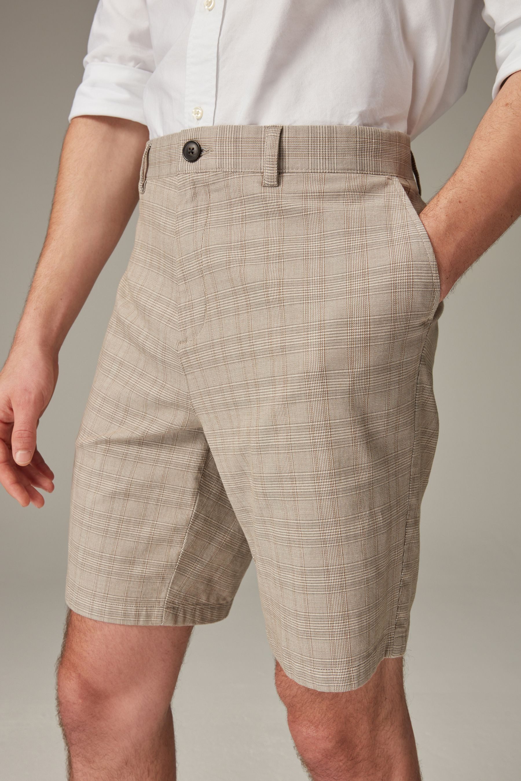 Next Chinoshorts Karierte Chinohose 1 tlg
