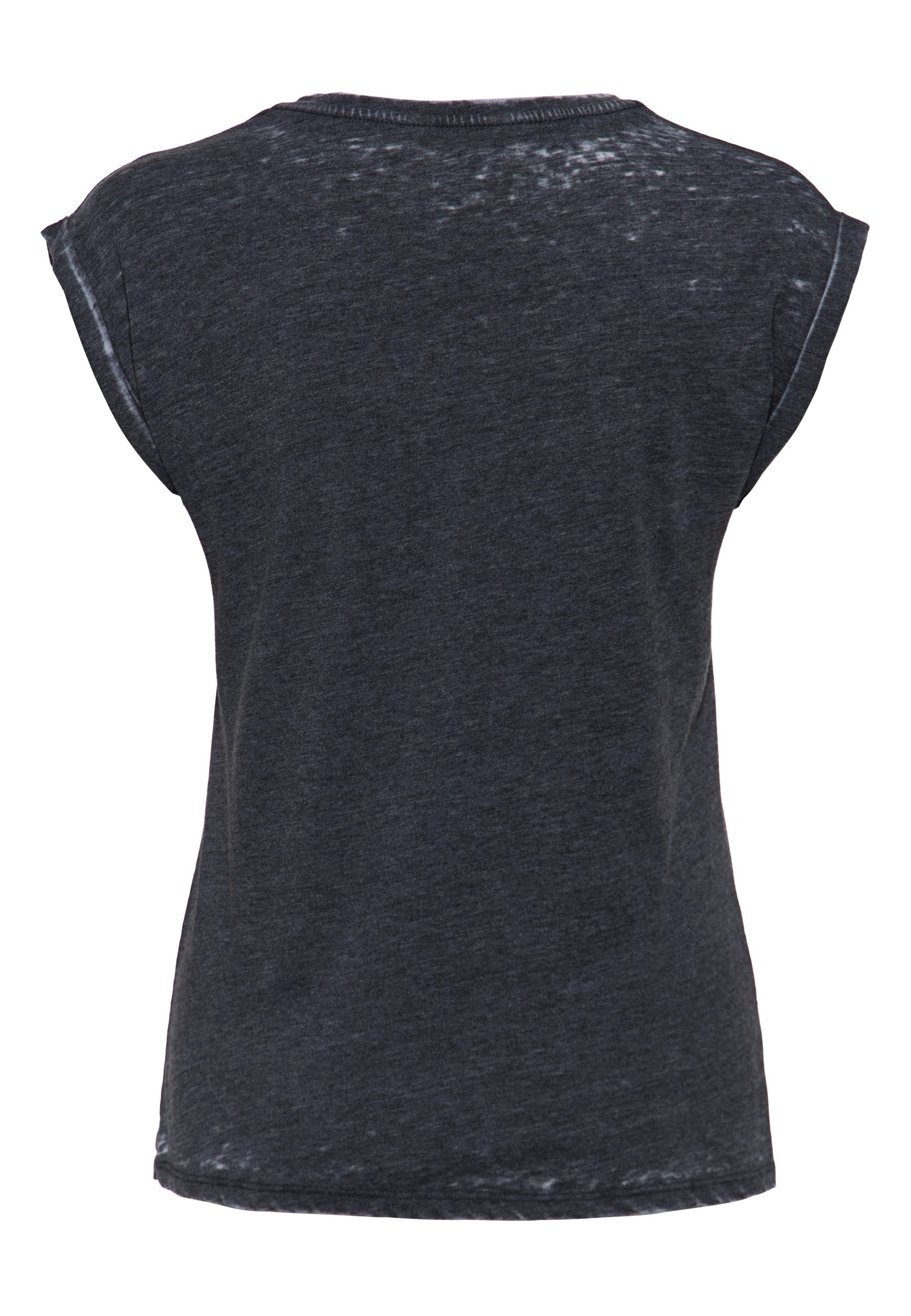 QueenKerosin Print-Shirt Live Fast (1-tlg) mit Biker-Print günstig online kaufen