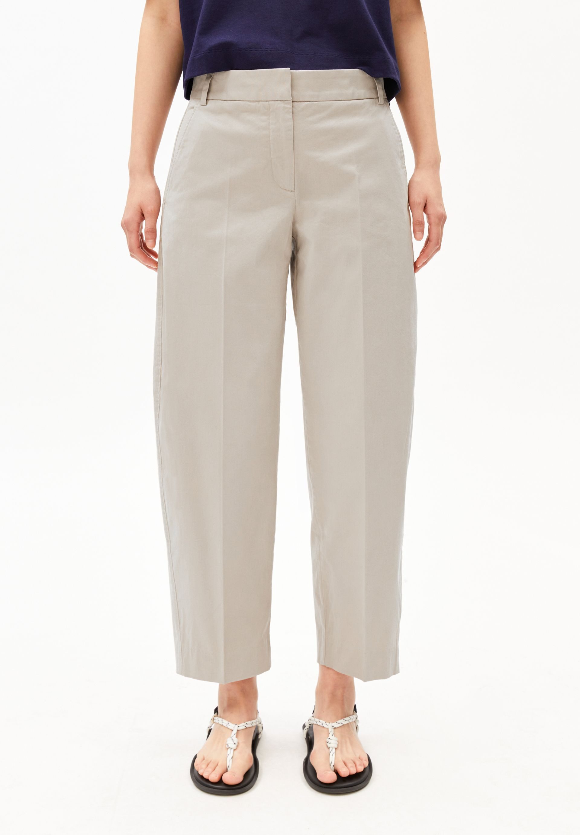 Armedangels Stoffhose BARREL TWILL Webhose aus Bio-Baumwoll Mix (Mid waist, günstig online kaufen
