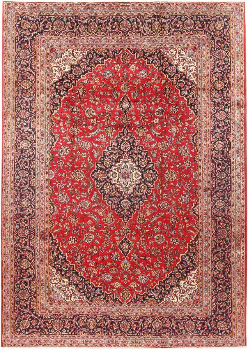 Orientteppich Keshan 244x345 Handgeknüpfter Orientteppich / Perserteppich, Nain Trading, rechteckig, Höhe: 12 mm