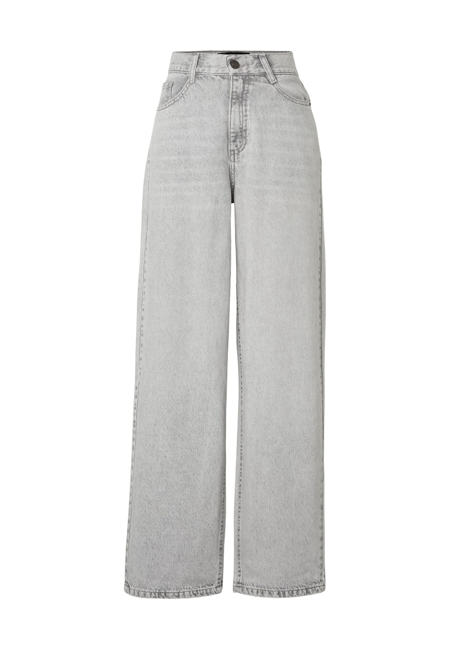 URBAN CLASSICS Bequeme Jeans Urban Classics Damen Ladies High Waist 90´S Wide Leg Denim Pants (1-tlg)