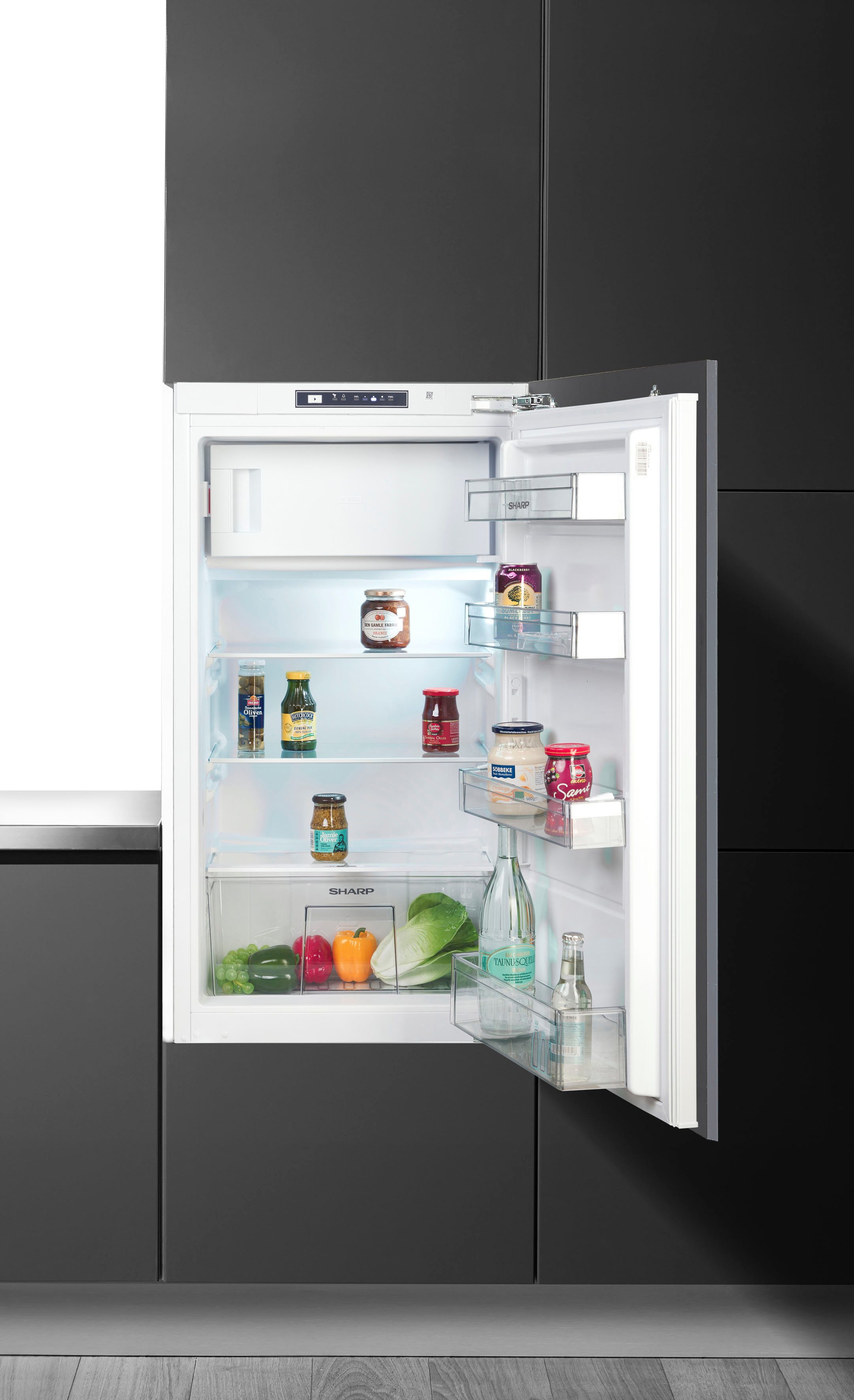 Sharp Einbaukühlschrank SJ-LD140E0XD-EU, 102 cm hoch, 54 cm breit, (103cm Nische), Festtür