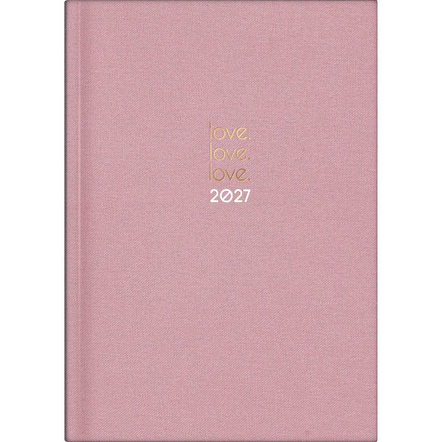 Taschenkalender rido/idé 7021503907 Buchkalender Premium Young Line 2027 "Love" A5,...