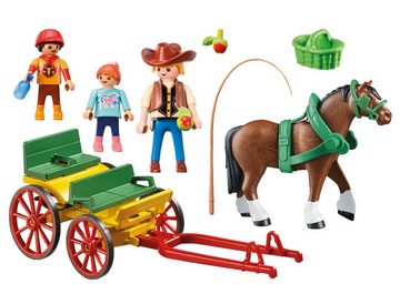 Playmobil® Spielwelt Country 6932 Pferdekutsche Kutsche Pferd, Figuren Reiter Pferde Hof Zubehör Spielzeug-Set