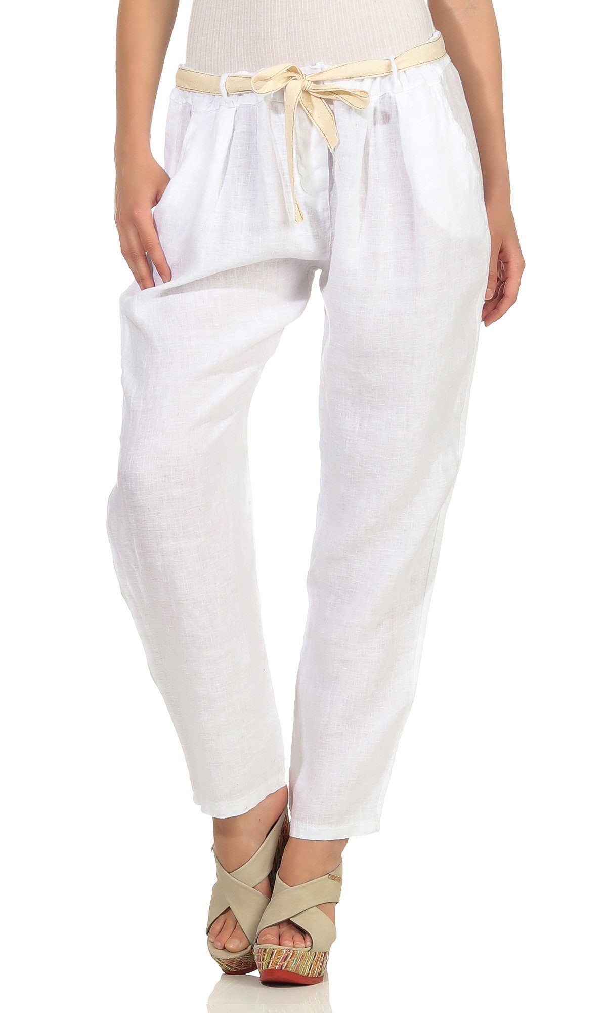 Mississhop Leinenhose Leinenhose 100 % Leinen günstig online kaufen