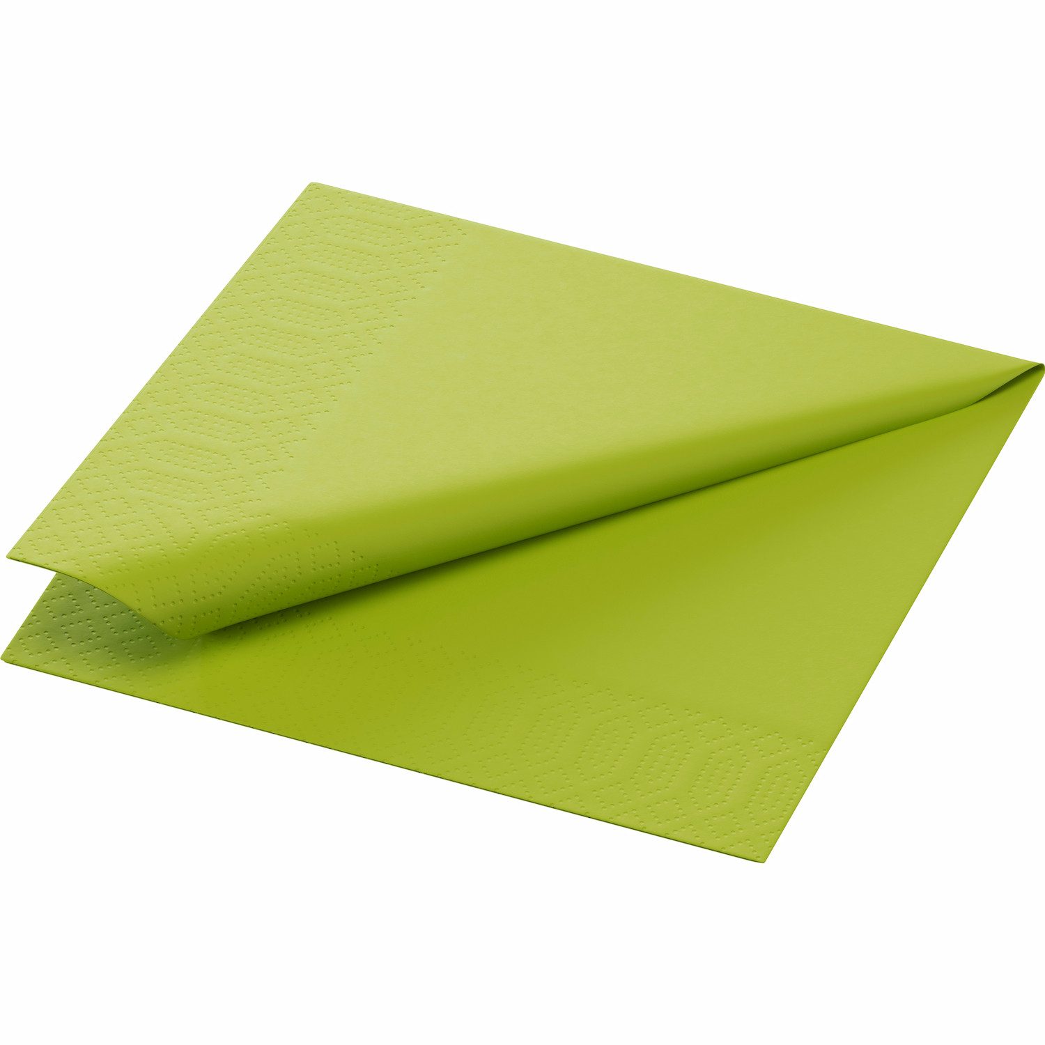 Duni Papierserviette 250 DUNI Cocktail-Servietten, kiwi, 3-lag., 24x24 cm, 1/4 Falz, 168398