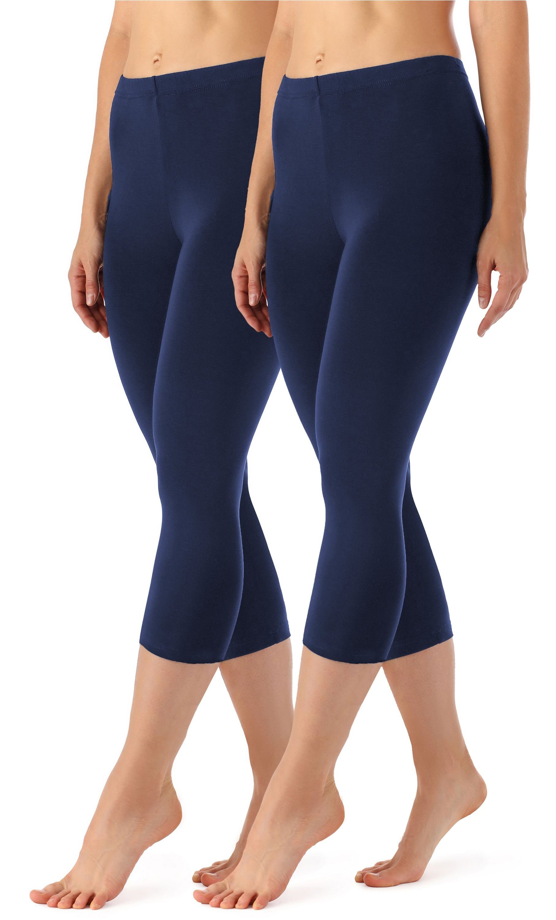 Leggings Damen Caprihose 3/4 Hose MS10-144