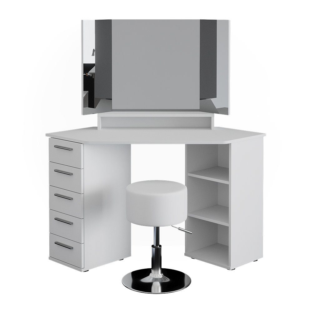 Vicco Schminktisch Sofia, Weiß, 128 cm günstig online kaufen