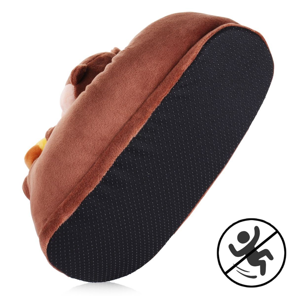 Corimori Tier Pantoffeln für Erwachsene Einheitsgröße 34-44 Plüsch Hausschuhe (Packung, Geschenk) EU Einheitsgröße 34-44, Murphy der Otter, für Kinder und Erwachsene