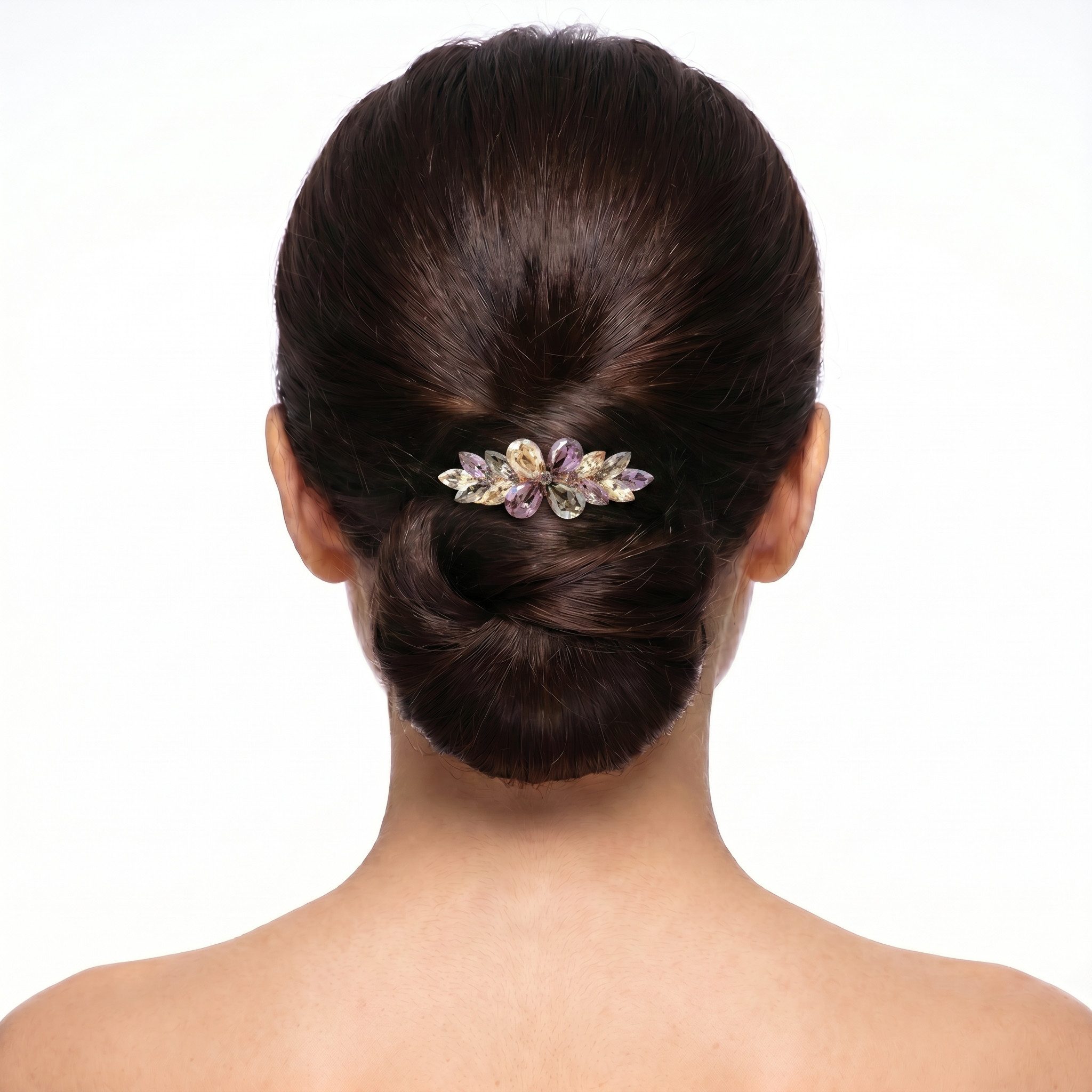 The Beauty House Haarspange mit Kristallen - stilvoller Haarschmuck als Haarklammer Haarclip