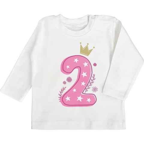 Shirtracer T-Shirt Zweiter Birthday Mädchen 2. Geburtstag