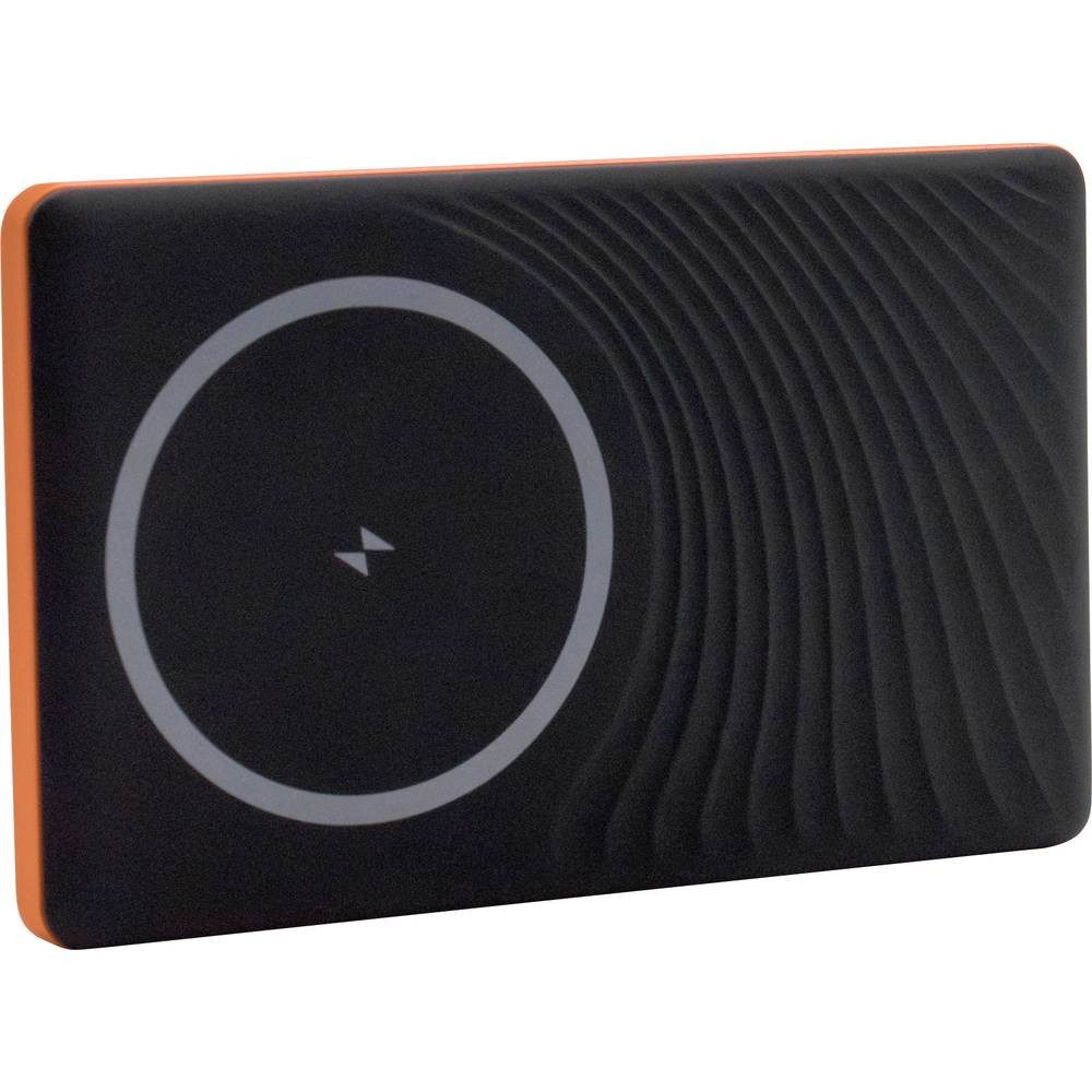 Realpower MAG ultra slim Powerbank 5000 mAh Magsafe, USB PD USB-C® Orange, Powerbank