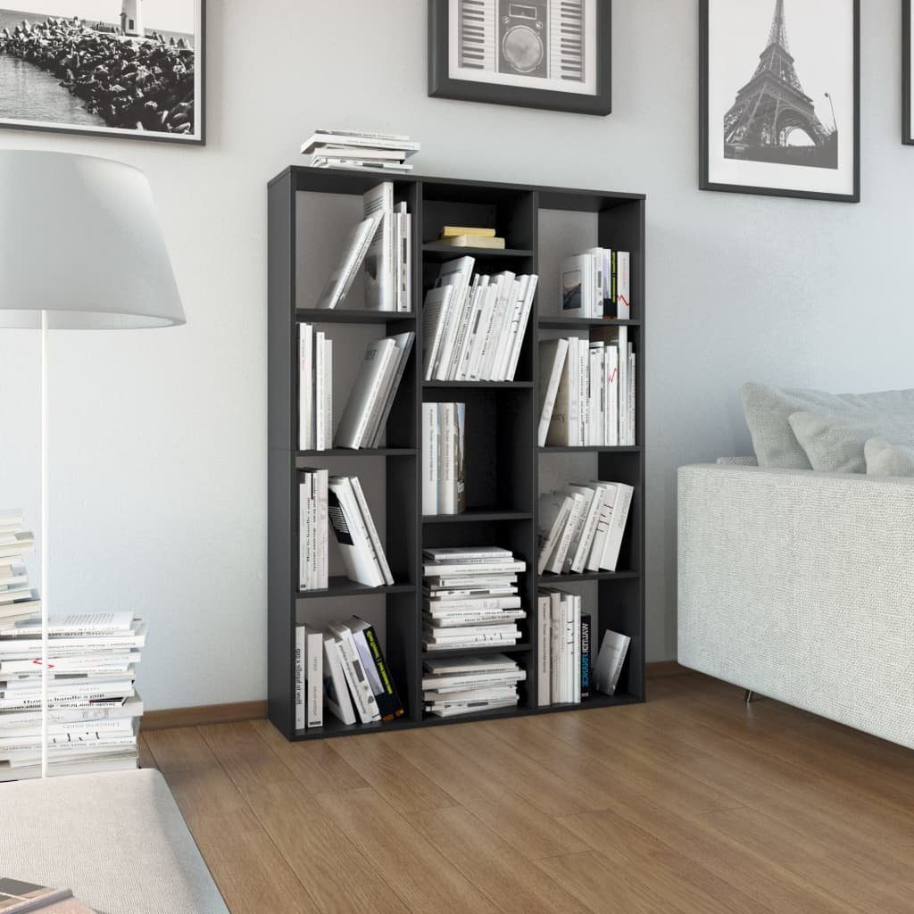 furnicato Raumteiler Raumteiler/Bücherregal Schwarz 100x24x140 cm günstig online kaufen