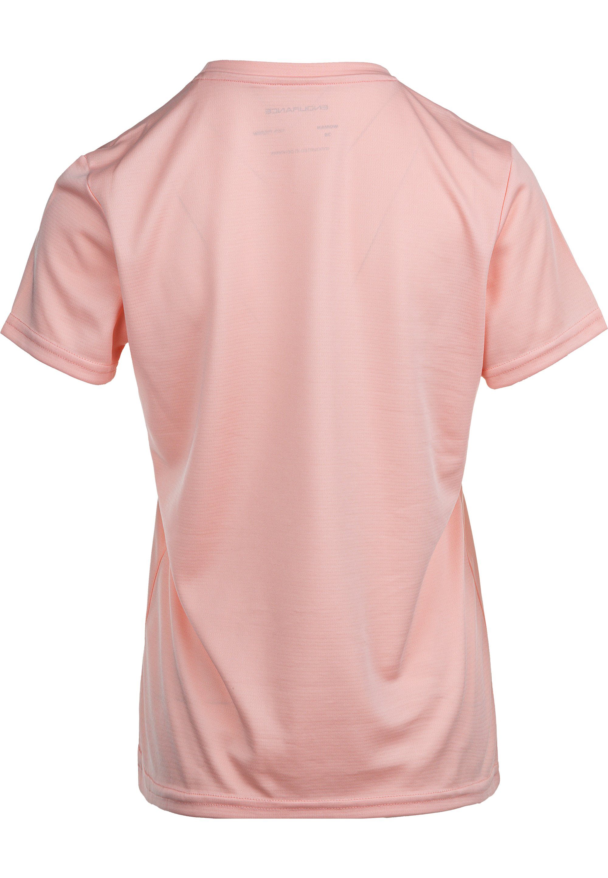 mit Vista Details reflektierenden (1-tlg) pink-rosa ENDURANCE Funktionsshirt