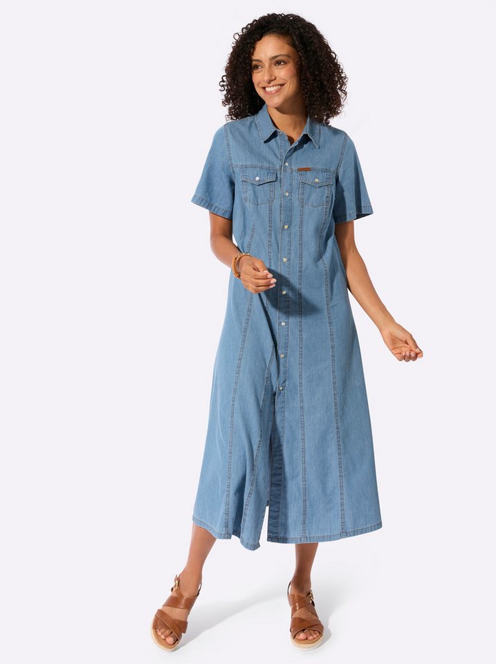 Witt Etuikleid Jeans-Kleid Kurzarm