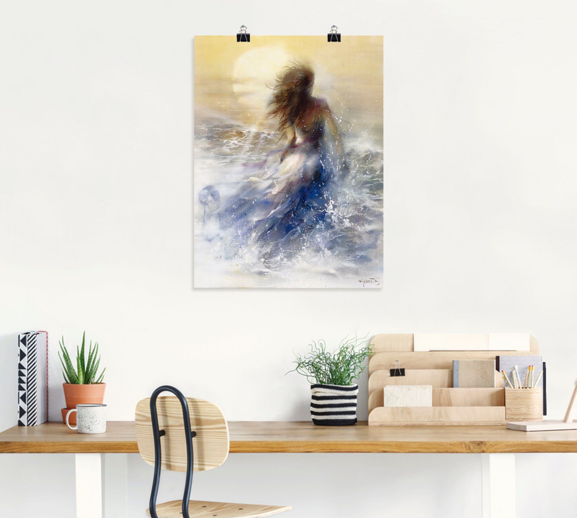 Artland Wandbild Sommer I, Frau (1 St), als Leinwandbild, Poster in verschied. Größen